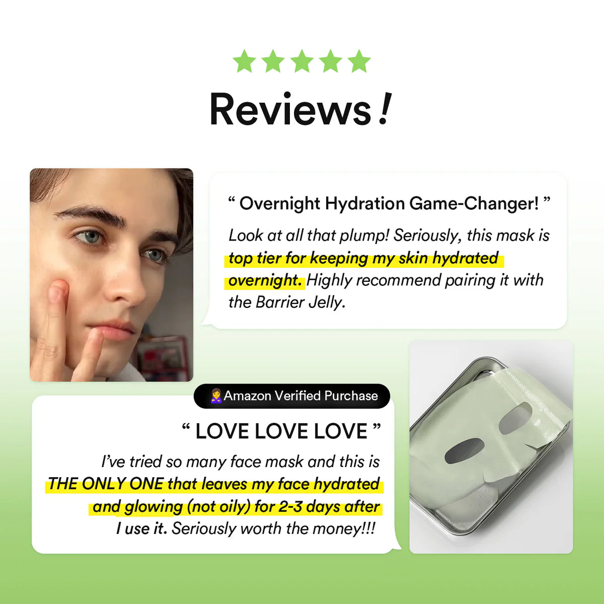 ABIB Collagen Gel Mask Heartleaf Jelly (35G*4EA)