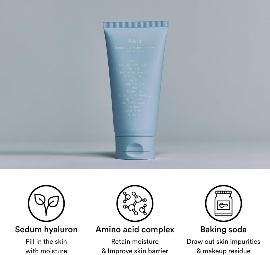 ABIB Deep Clean Foam Cleanser Sedum Hyaluron Foam 150ml