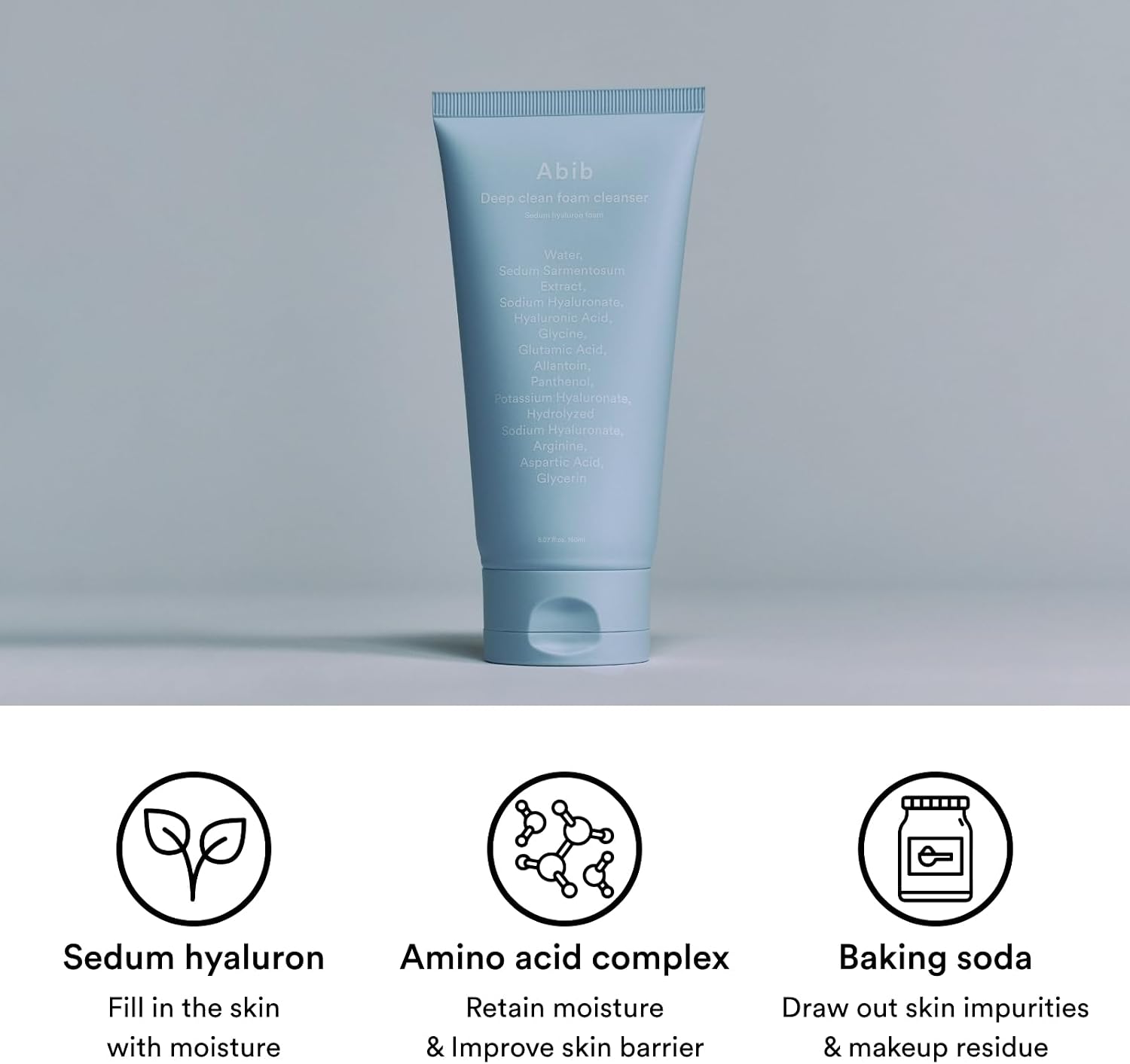 ABIB Deep Clean Foam Cleanser Sedum Hyaluron Foam 150ml