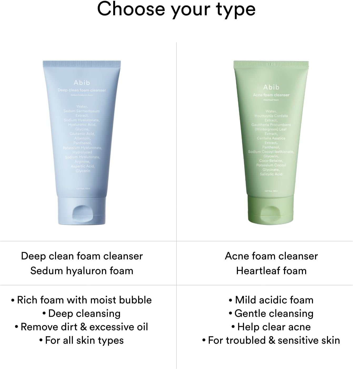ABIB Deep Clean Foam Cleanser Sedum Hyaluron Foam 150ml