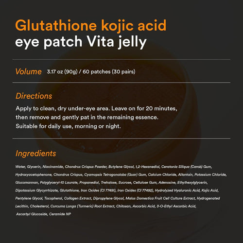 ABIB Glutathione Kojic Acid Eye Patch Vita Jelly (60pz/30pares)