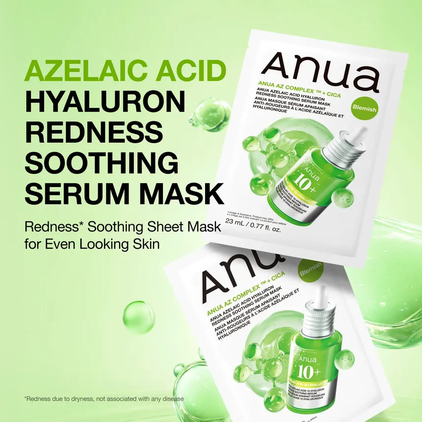 ANUA Azelaic Acid Hyaluron Redness Soothing Serum Mask 23ml