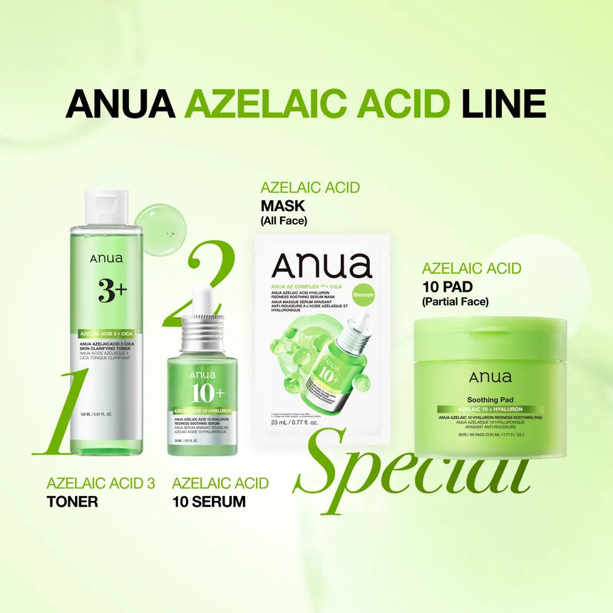 ANUA Azelaic Acid Hyaluron Redness Soothing Serum Mask 23ml