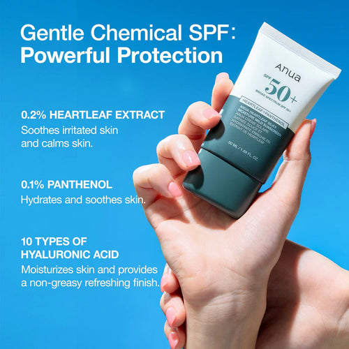 ANUA Heartleaf Silky Moisture Suncream 50ml