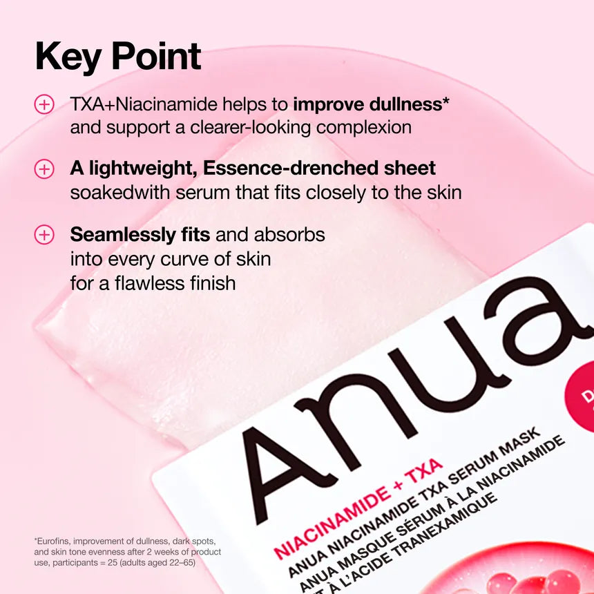 ANUA Niacinamide TXA Serum Mask 28ml