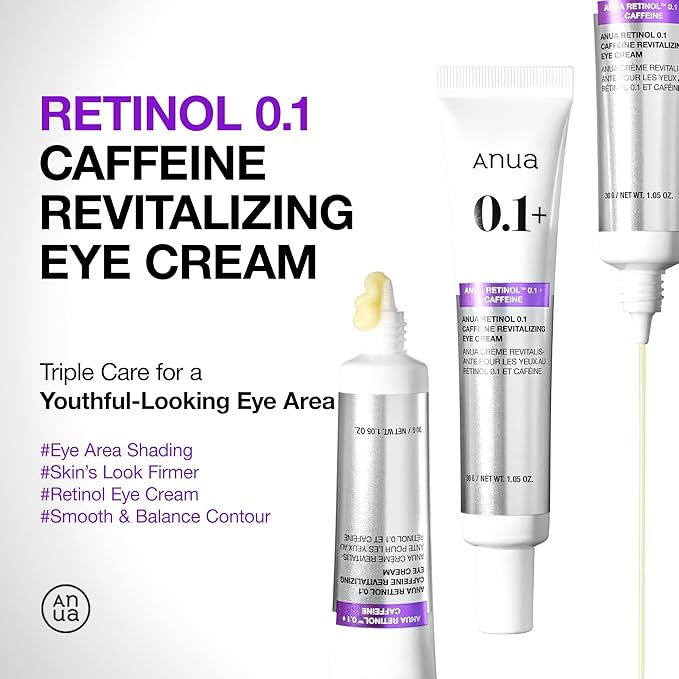 ANUA Retinol 0.1 Caffeine Revitalizing Eye Cream 30g