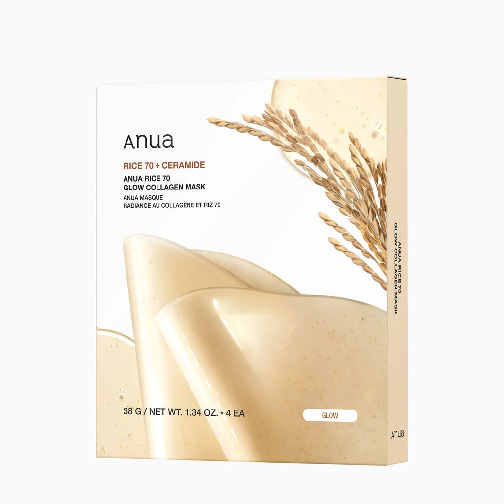 ANUA Rice 70 Glow Collagen Mask 38g