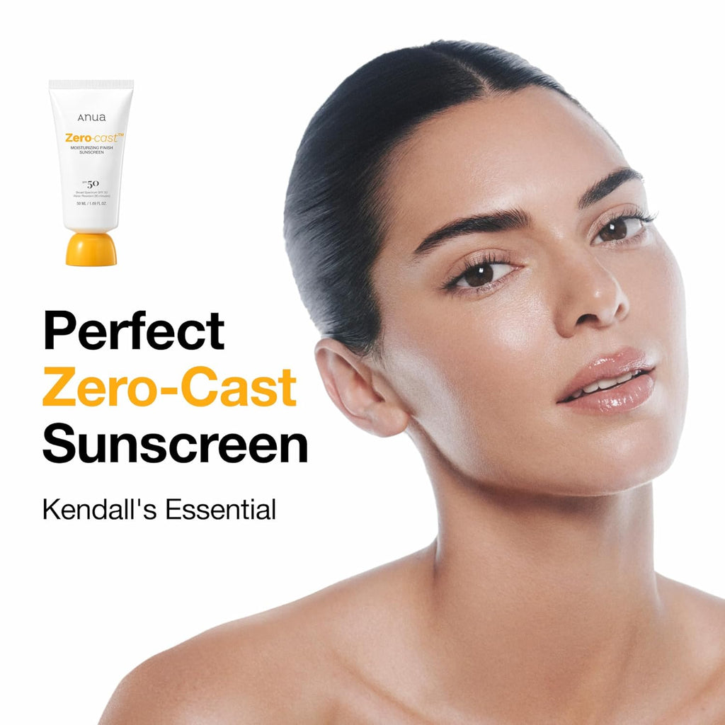 ANUA Zero-Cast Moisturizing Finish Sunscreen SPF 50+ PA++++ 50ml
