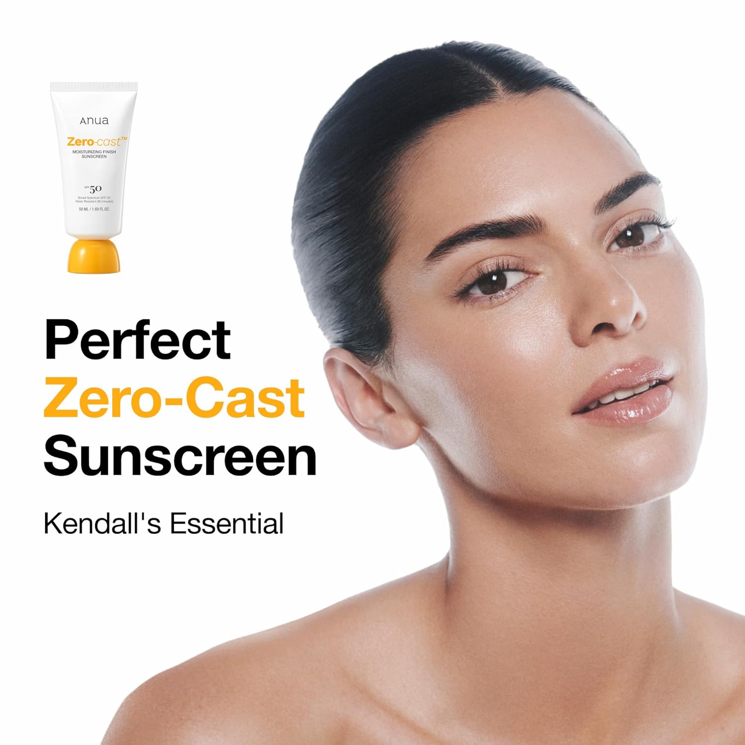 ANUA Zero-Cast Moisturizing Finish Sunscreen SPF 50+ PA++++ 50ml