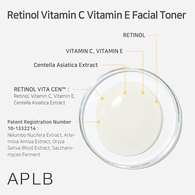 APLB Retinol Vitamin C Vitamin E Facial Toner 160ml