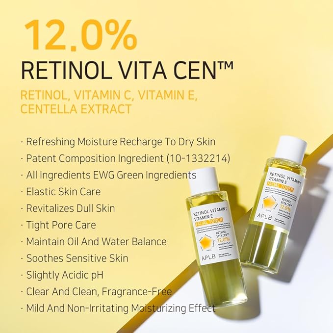 APLB Retinol Vitamin C Vitamin E Facial Toner 160ml