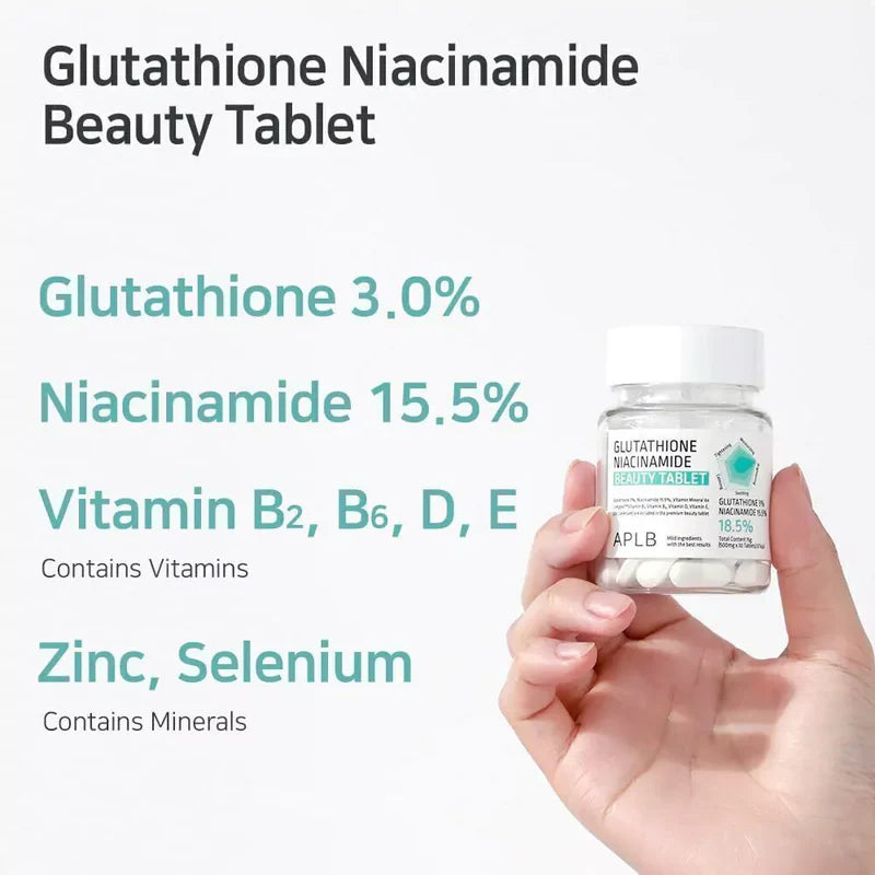 APLB Glutathione Niacinamide Beauty Tablet (30 Tabletas)