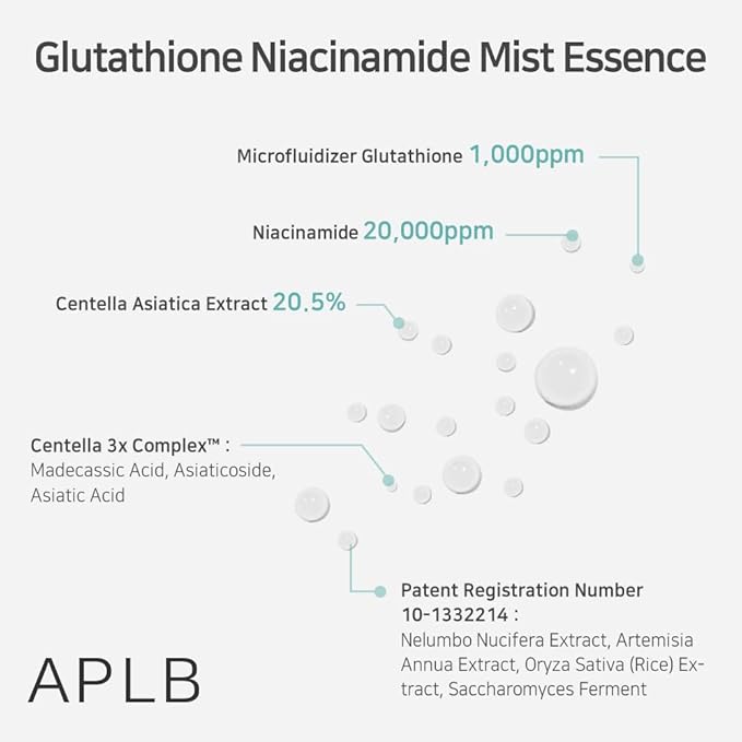 APLB Glutathione Niacinamide Mist Essence 105ml