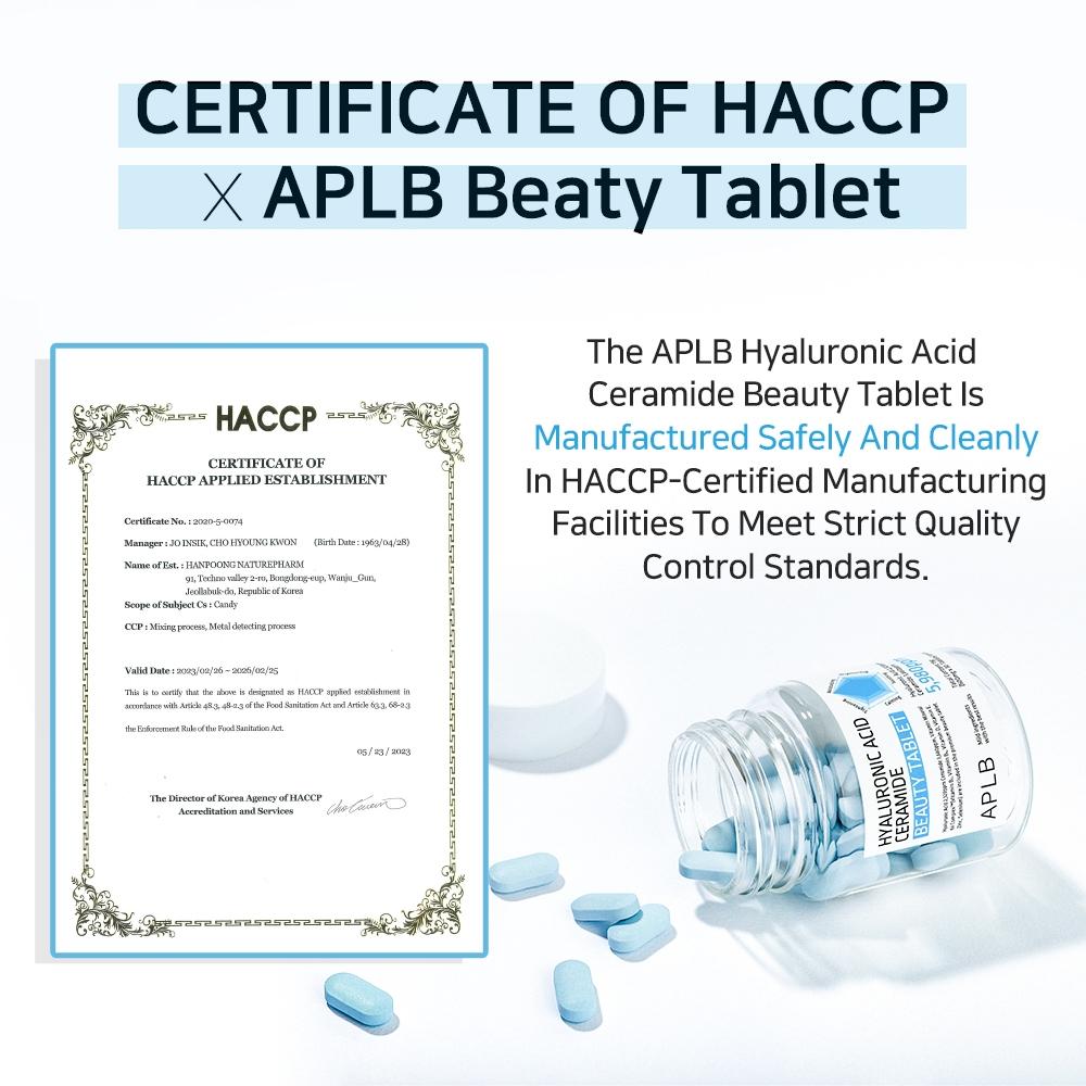 APLB Hyaluronic Acid Ceramide Beauty Tablet (30 Tabletas)