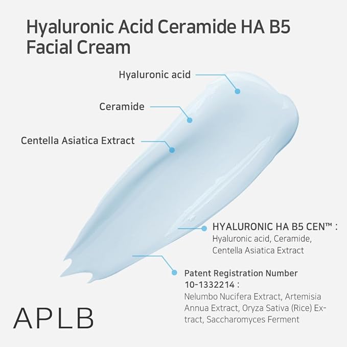 APLB Hyaluronic Acid Ceramide HA B5 Facial Cream 55ml