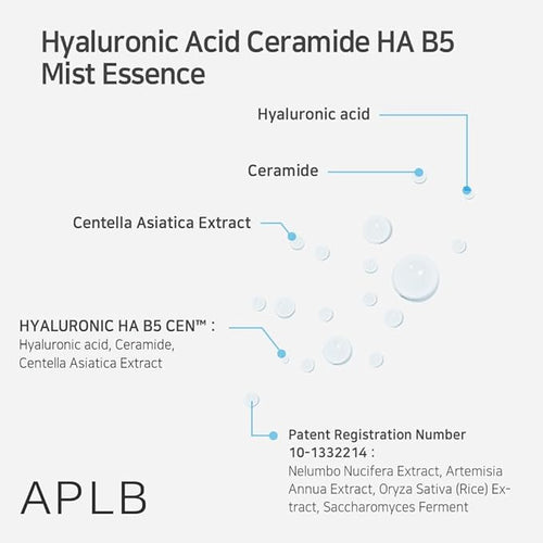 APLB Hyaluronic Acid Ceramide HA B5 Mist Essence 105ml