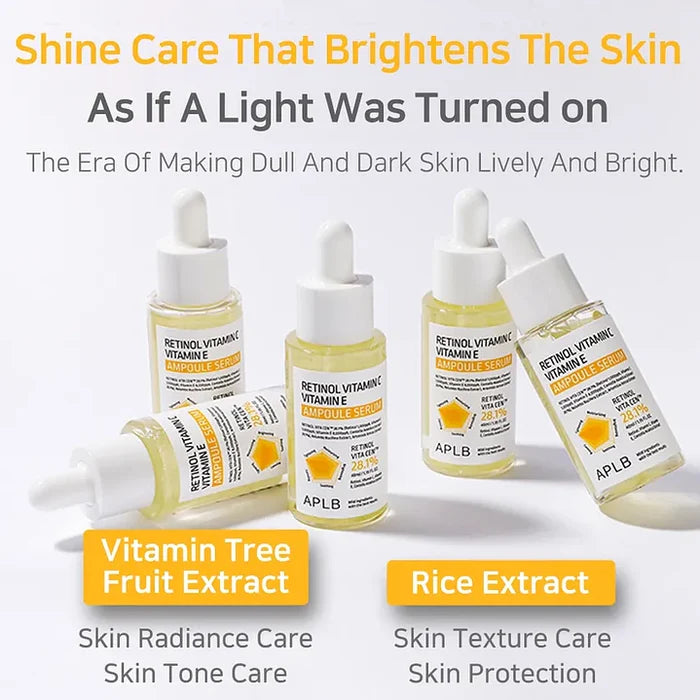 APLB Retinol Vitamin C Vitamin E Ampoule Serum 40ml