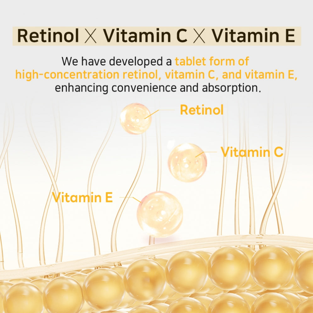 APLB Retinol Vitamin C Vitamin E Beauty Tablet (30 tabletas)