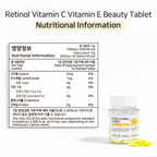 APLB Retinol Vitamin C Vitamin E Beauty Tablet (30 tabletas)