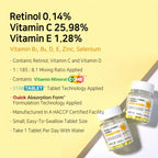 APLB Retinol Vitamin C Vitamin E Beauty Tablet (30 tabletas)