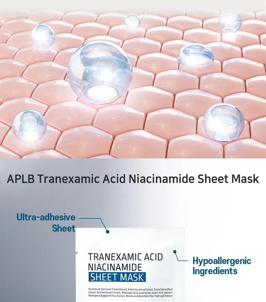 APLB Tranexamic Acid Niacinamide Sheet Mask 10pcs