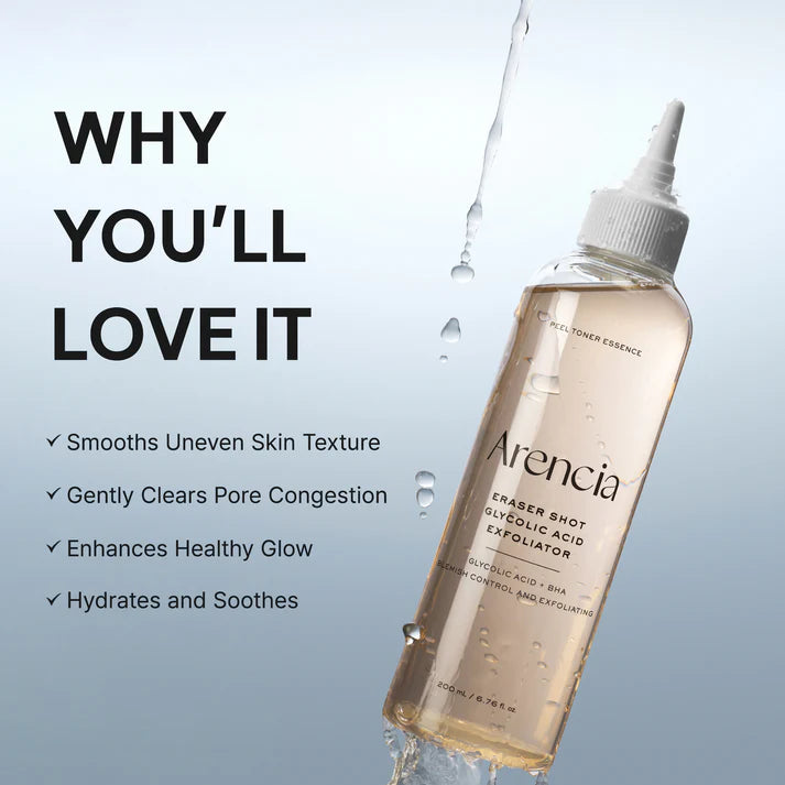 ARENCIA Eraser Shot Glycolic Acid Exfoliator 200ml