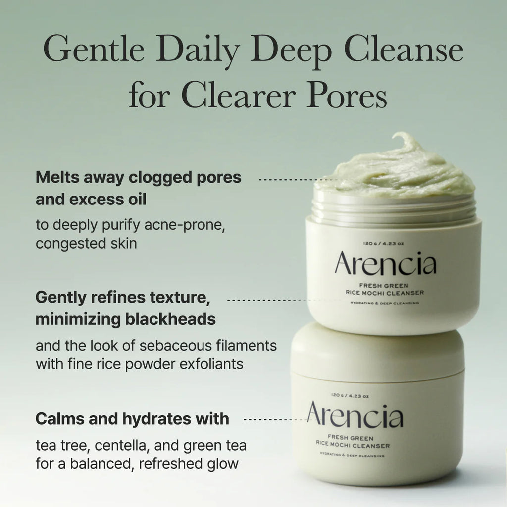 ARENCIA Fresh Green Rice Mochi Cleanser