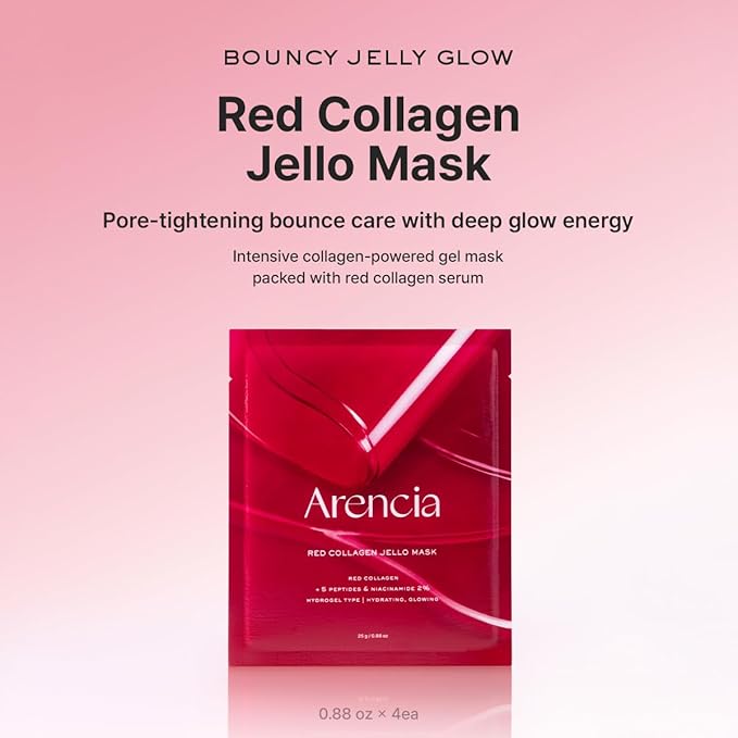 ARENCIA Red Collagen Jello Mask (25G*4EA)
