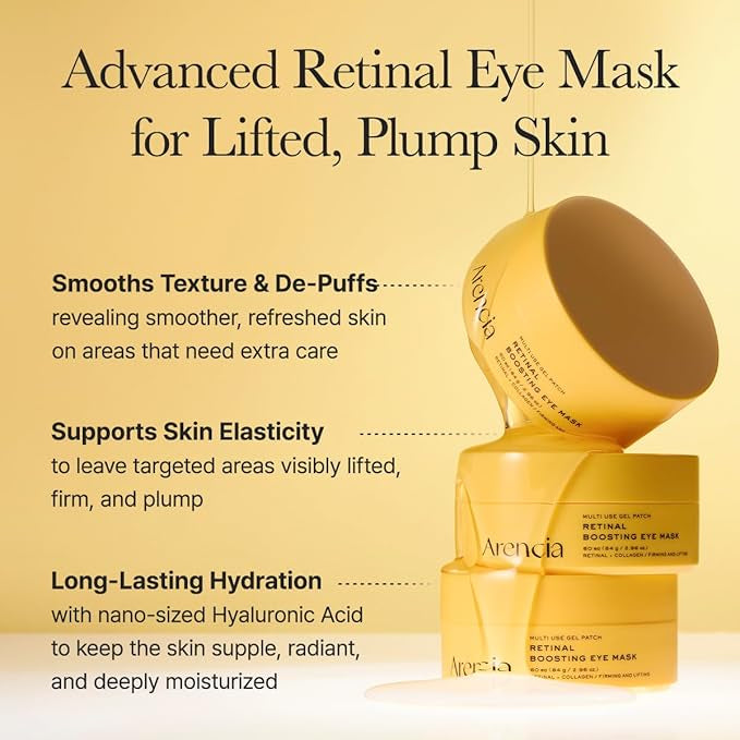 ARENCIA Retinal Boosting Eye Mask 60 parches