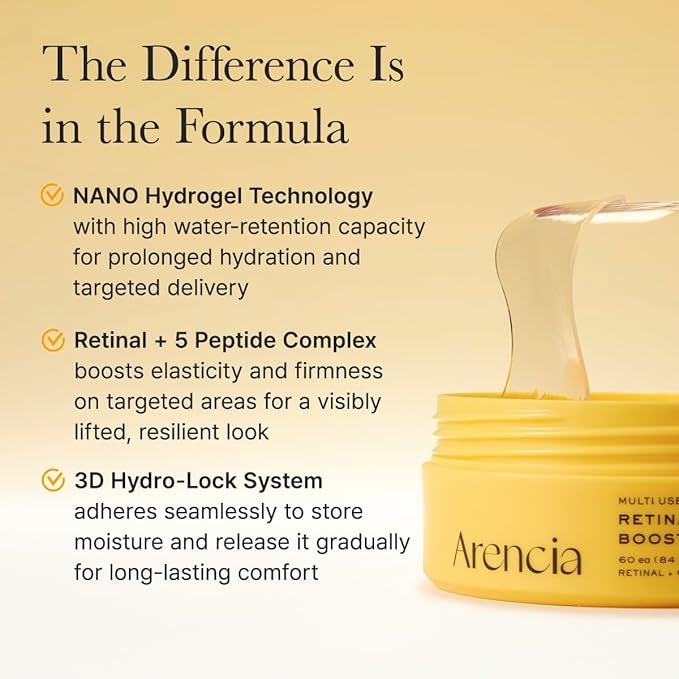ARENCIA Retinal Boosting Eye Mask 60 parches