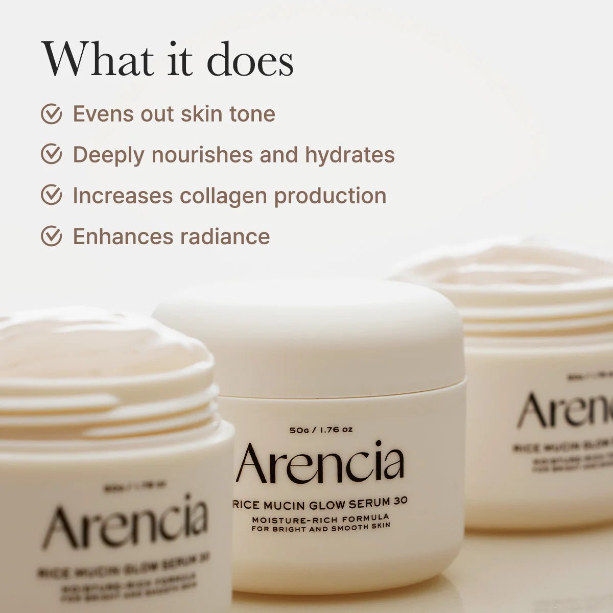 ARENCIA Rice Mucin Glow Serum