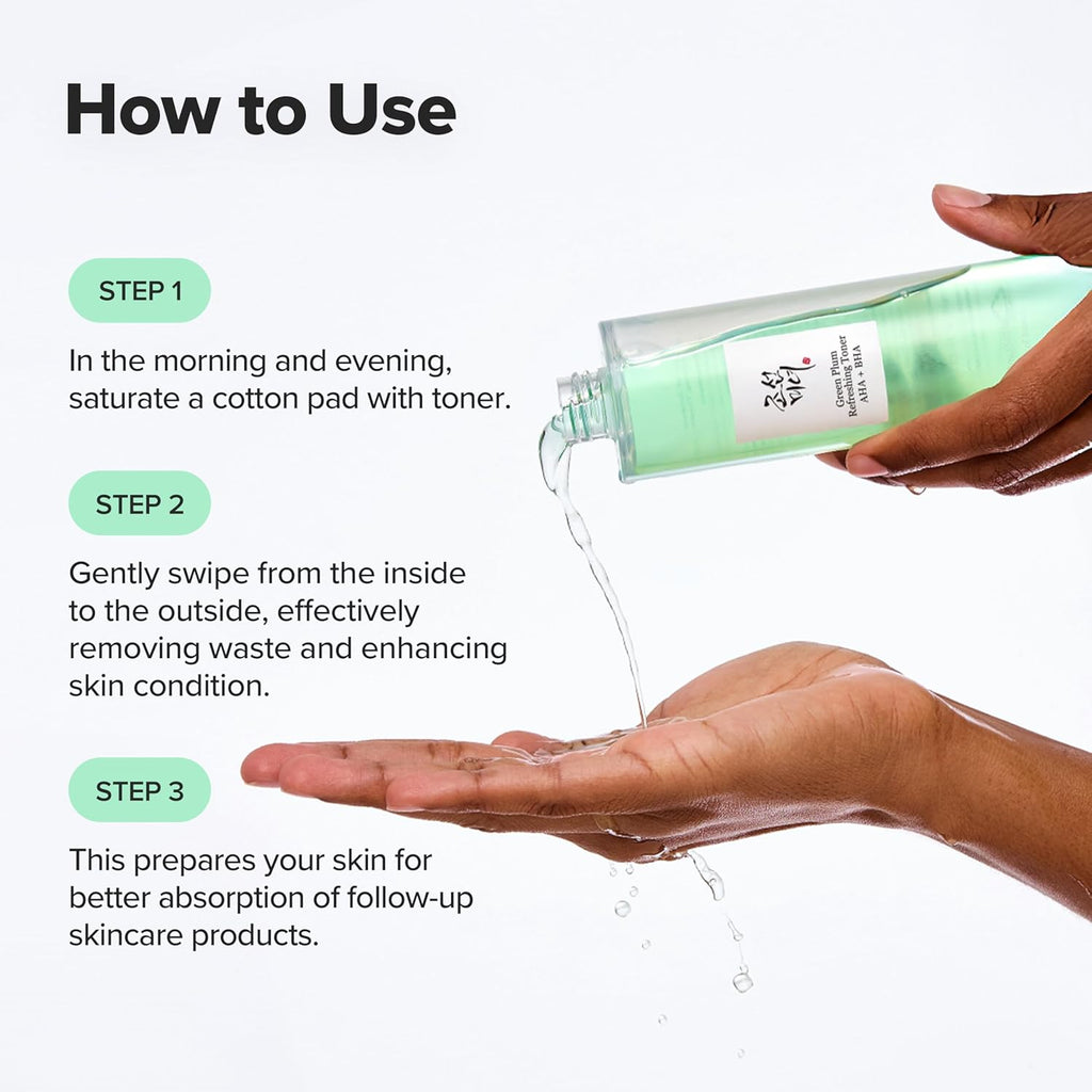 BEAUTY OF JOSEON Green Plum Refreshing Toner : AHA + BHA 150ml