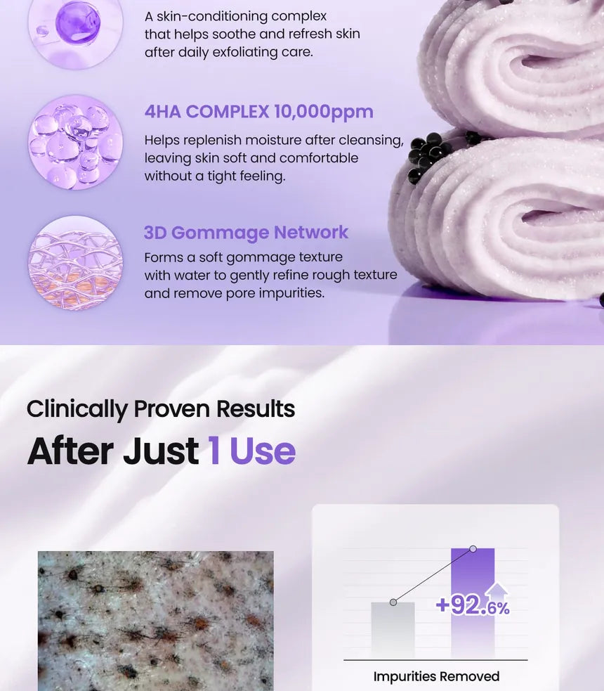 BIODANCE Caviar PDRN Mild Exfoliating Foam Cleanser 120g