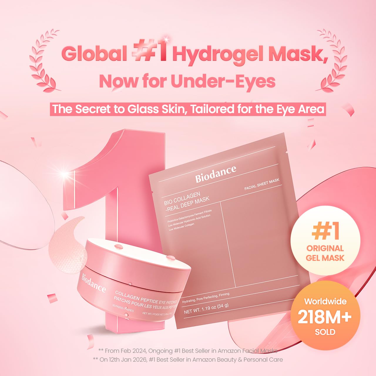 BIODANCE Collagen Peptide Eye Patches (30ea)
