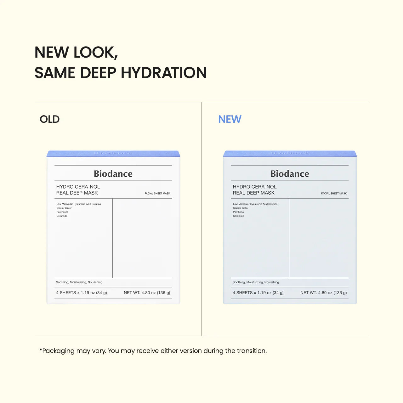 BIODANCE Hydro Cera-nol Real Deep Mask 4pz