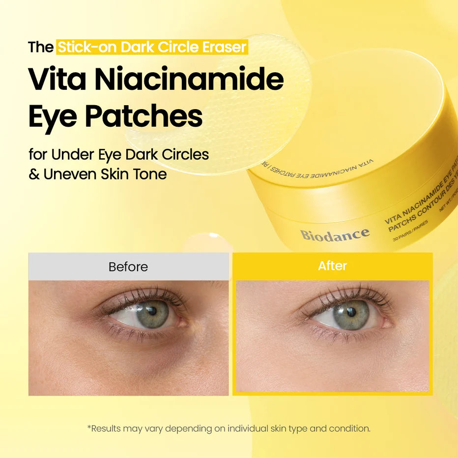 BIODANCE Vita Niacinamide Eye Patches (60parches)