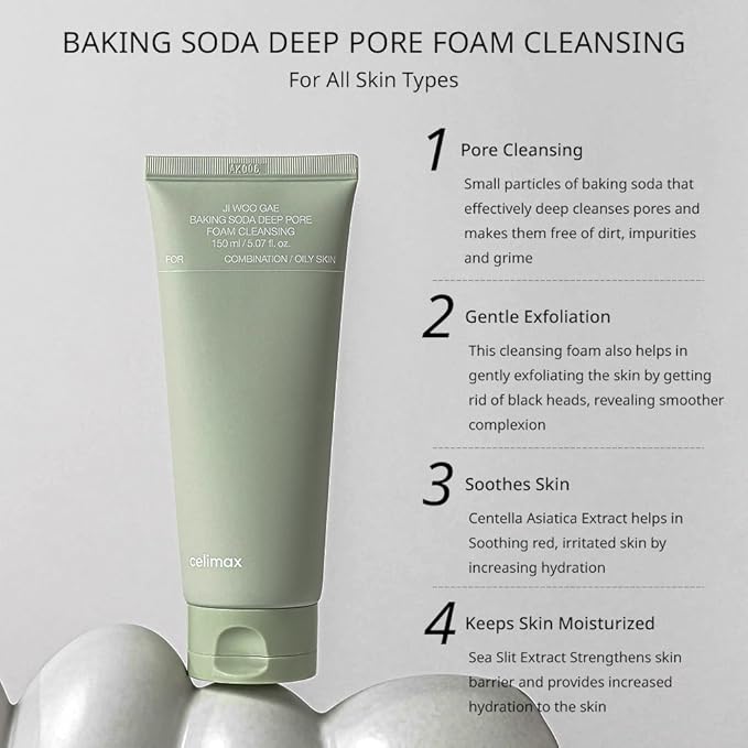 CELIMAX Baking Soda Deep Pore Foam Cleansing 150ml
