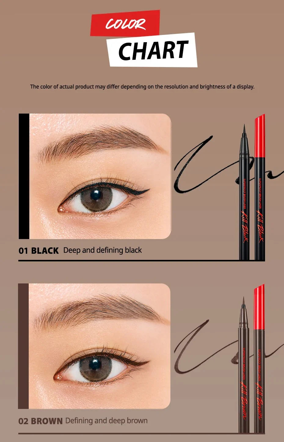 CLIO Superproof Brush Liner Kill 0.8g - Varios Colores