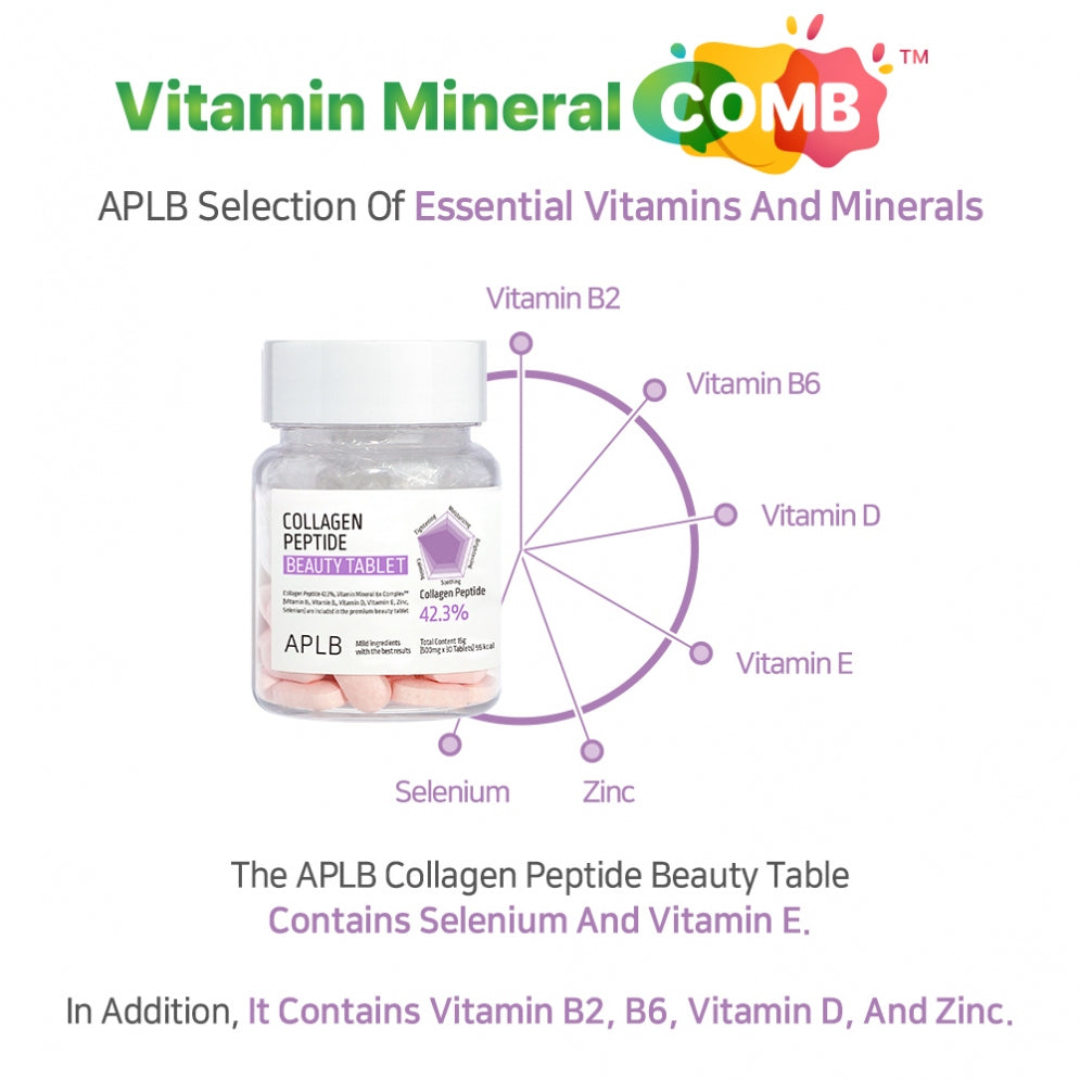 APLB Collagen EGF Peptide E Beauty Tablet (30 tabletas)