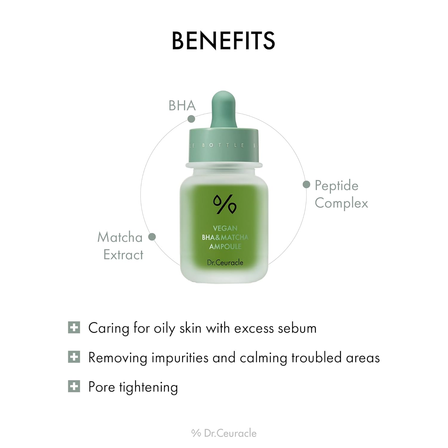 DR.CEURACLE Vegan BHA & Matcha Ampoule 30ml