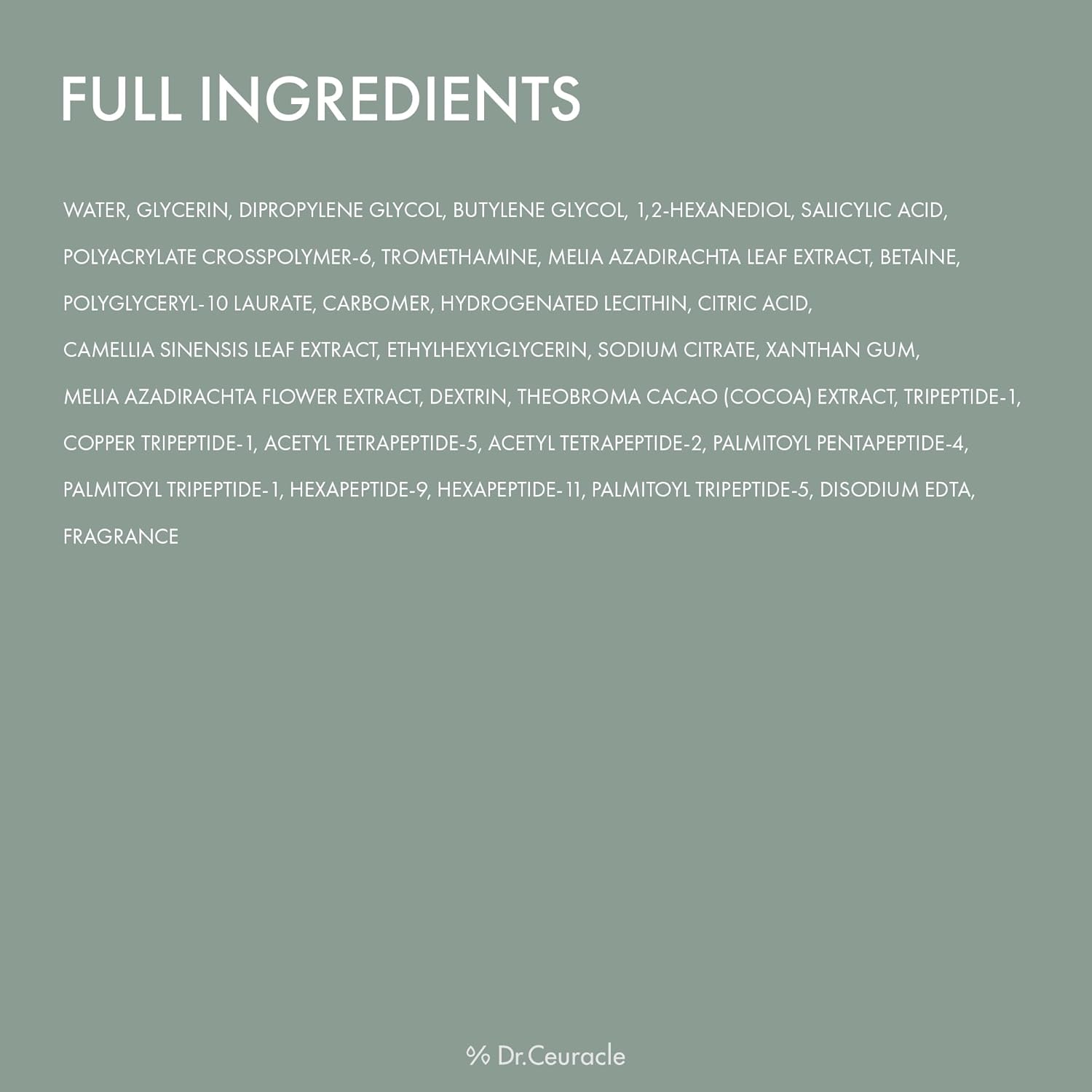 DR.CEURACLE Vegan BHA & Matcha Ampoule 30ml