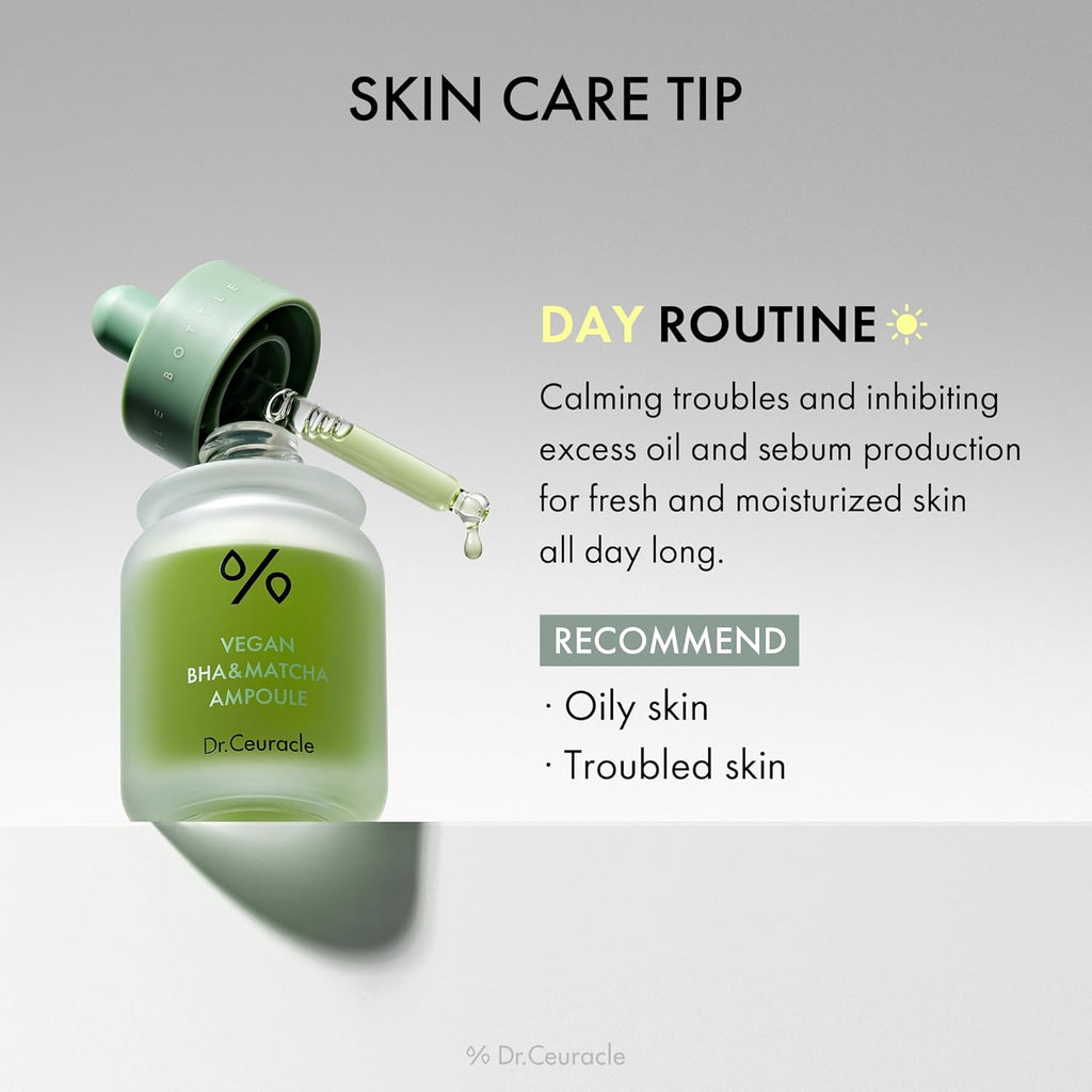 DR.CEURACLE Vegan BHA & Matcha Ampoule 30ml