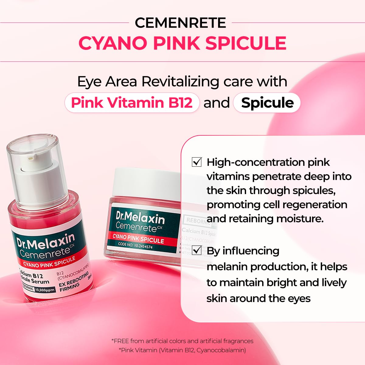 DR.MELAXIN Cemenrete Cyano Pink Spicule Cream 50ml