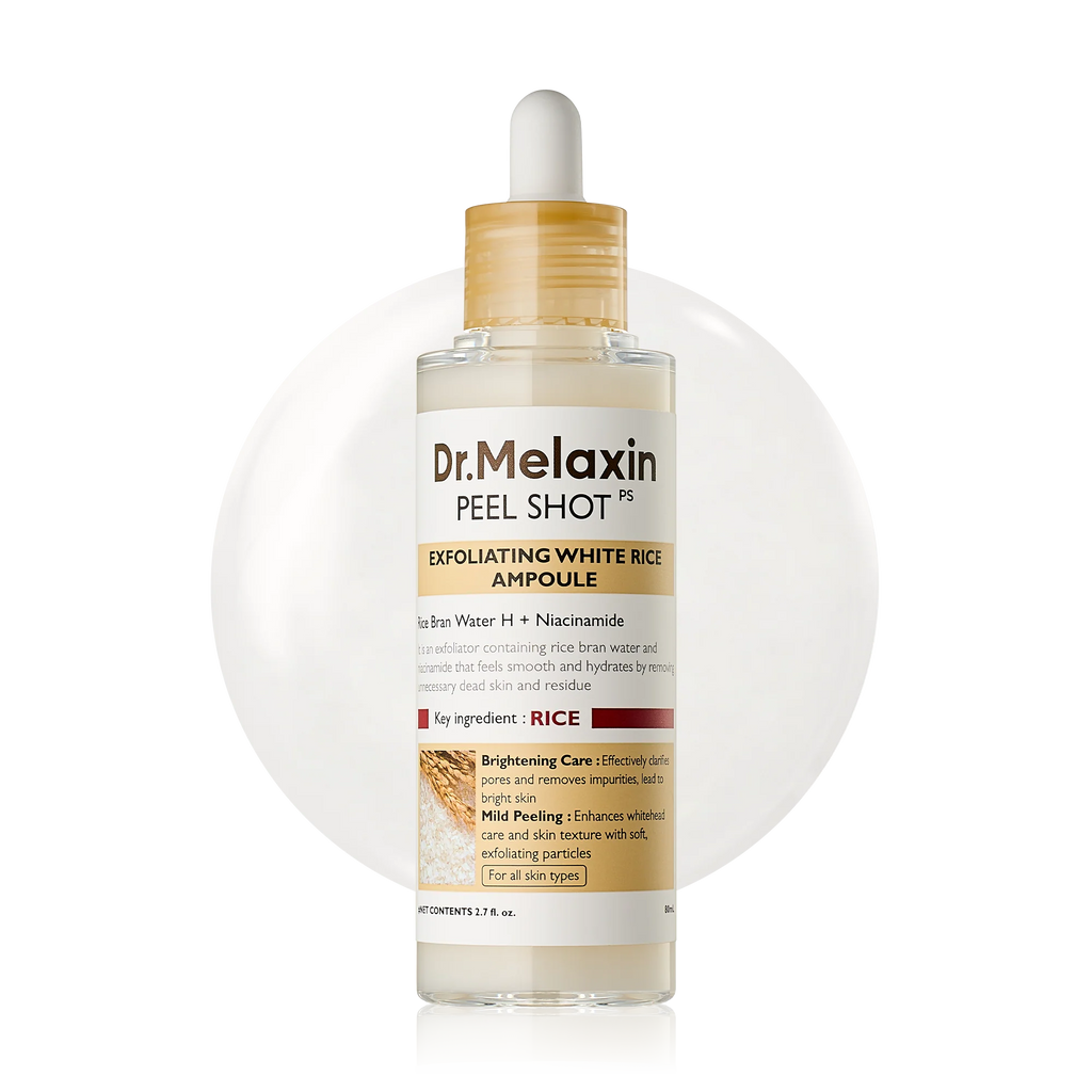 DR.MELAXIN Peel Shot Glow White Rice Ampoule 80ml