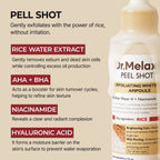 DR.MELAXIN Peel Shot Glow White Rice Ampoule 80ml