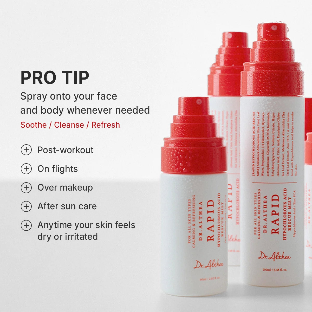 DR.ALTHEA Rapid Hypochlorous Acid Rescue Mist 100ml
