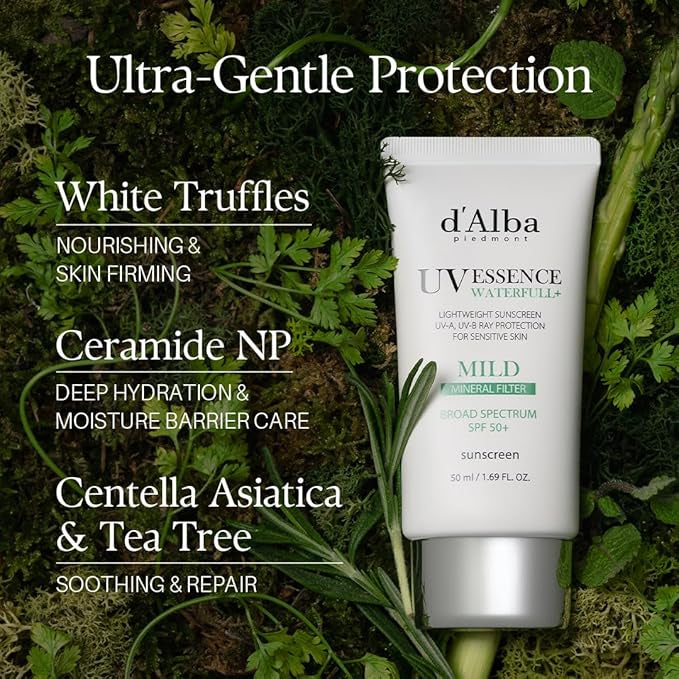 D'ALBA Waterfull Mild Sunscreen SPF50+ 50ml