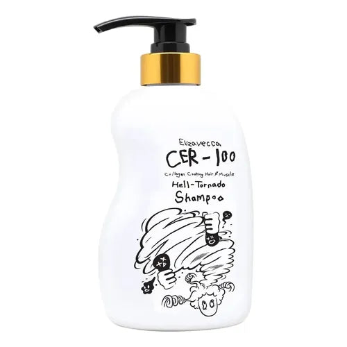 ELIZAVECCA CER-100 Collagen Coating Hair A+ Muscle Helltornado Shampoo 500ml