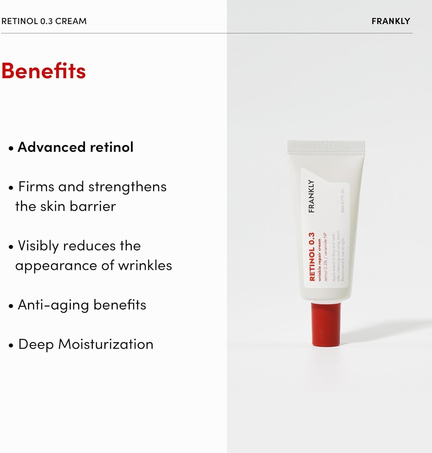 FRANKLY Retinol 0.3% Cream 20ml