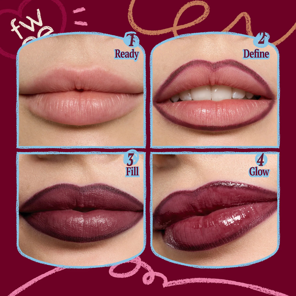 FWEE Long-Lasting Dual Coloring Stick Lip+Liner 1.2g - Varios Colores